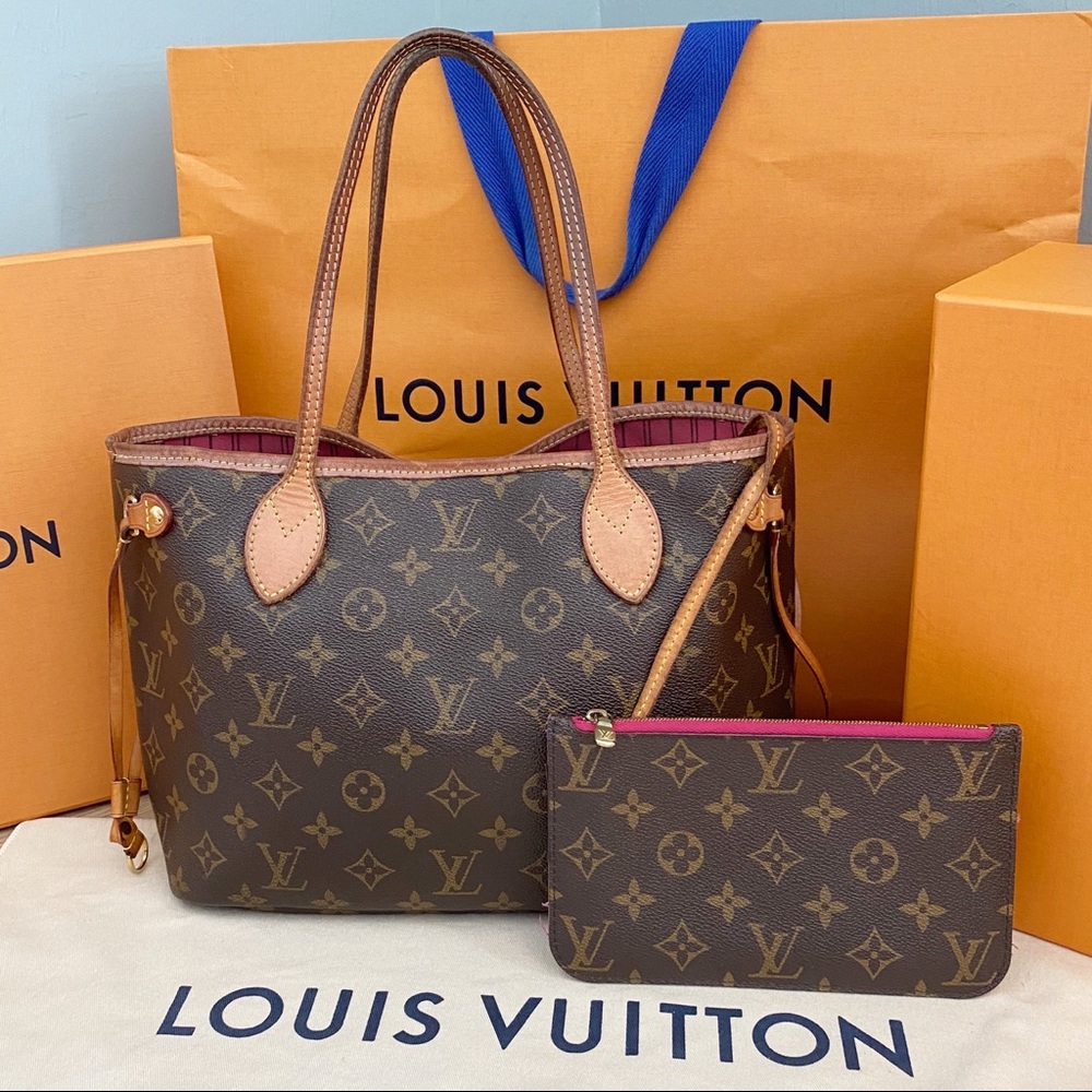 ✨NEVERFULL W/ POUCH✨ Auth PM Louis Vuitton Bag! - Picture 1 of 14